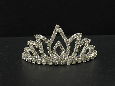 Rhinestone fire small comb