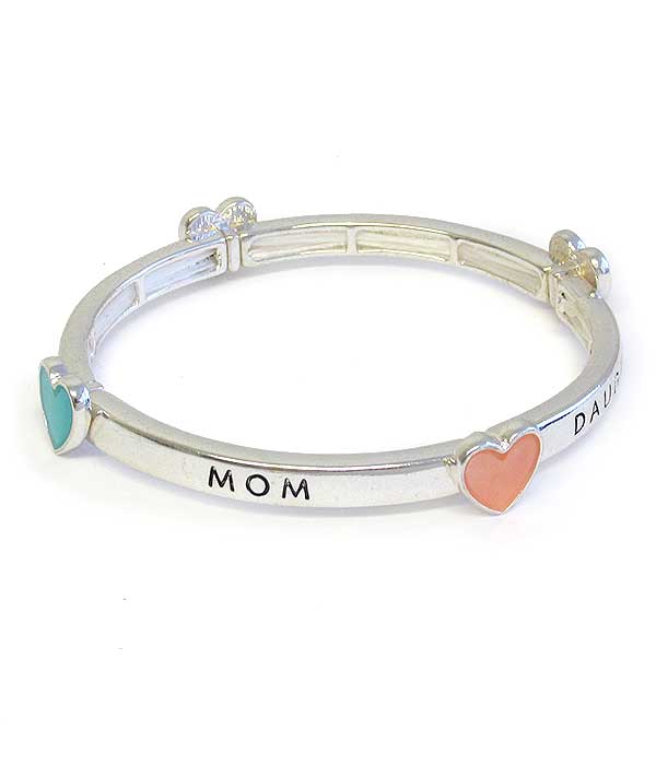 INSPIRATION STRETCH BRACELET - MOM DAUGHTER