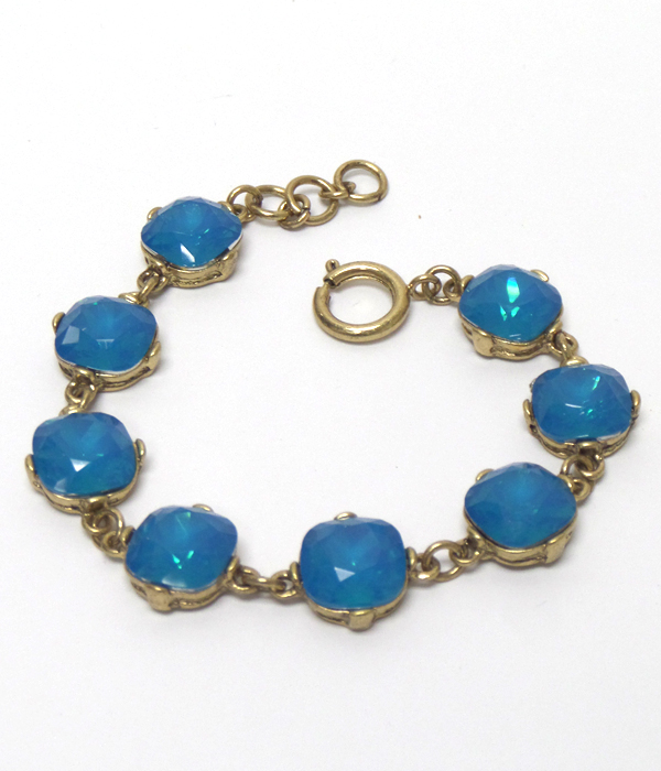 Catherine popesco inspired opal crystals linked bracelet
