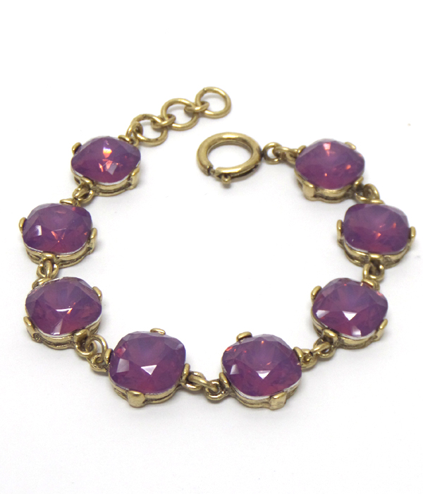 Catherine popesco inspired single opal crystal fish hook earrings