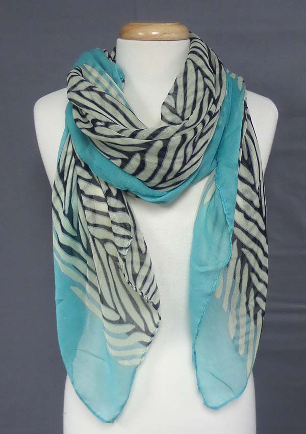 Animal print scarf