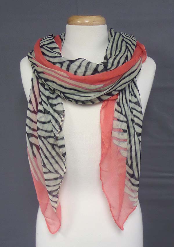 Animal print scarf