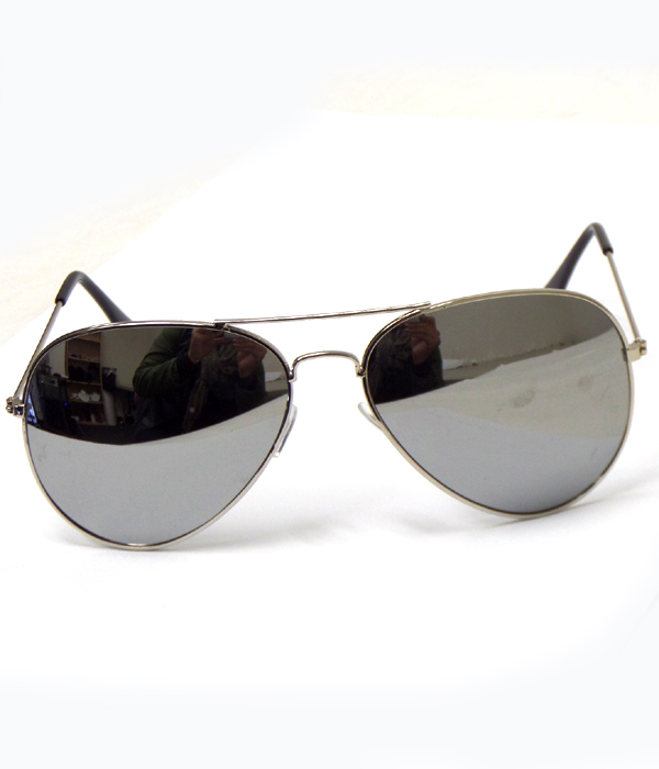 Unisex mirror polarized aviator sunglasses -uv protection