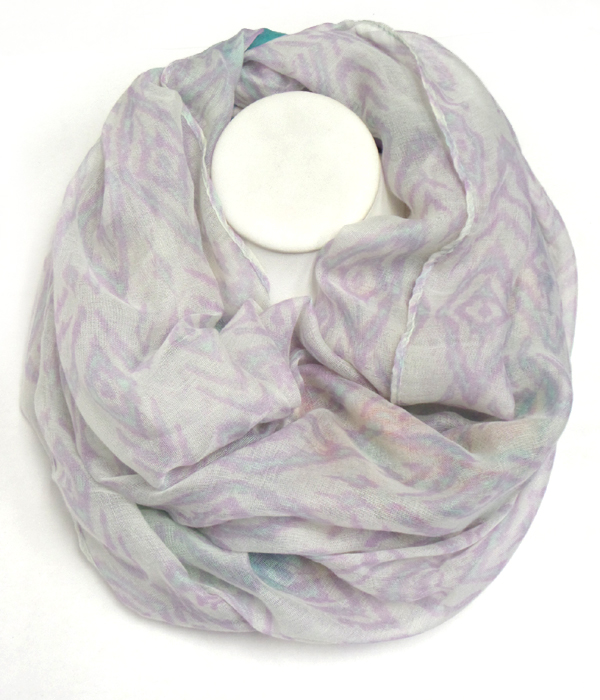 Designer pattern infinity scarf