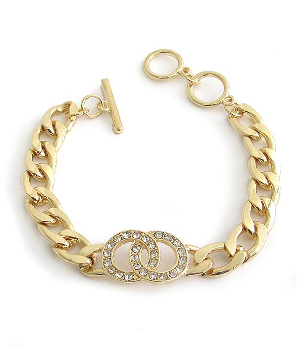 CHUNKY CHAIN TOGGLE BRACELET