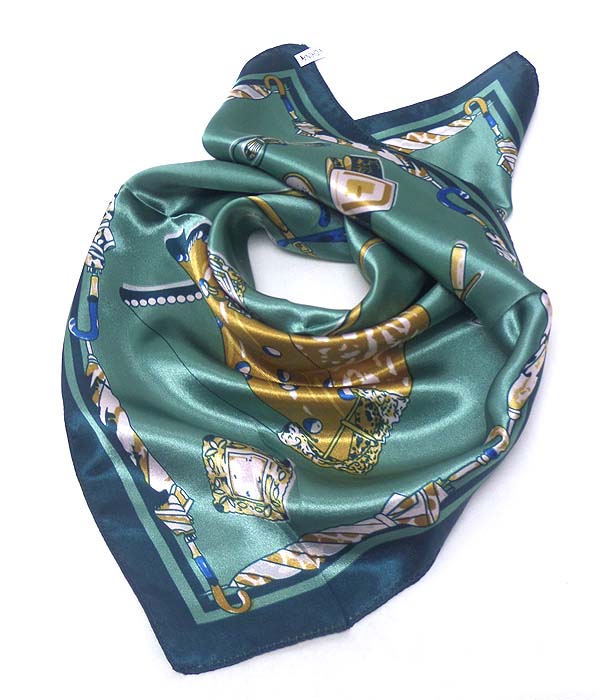 Petite size satin silk scarf