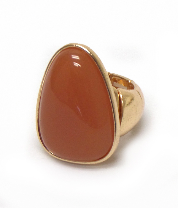 Puffy acrylic stone stretch ring