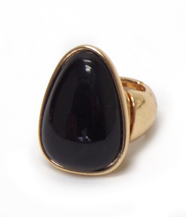 Puffy acrylic stone stretch ring