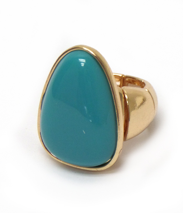 Puffy acrylic stone stretch ring