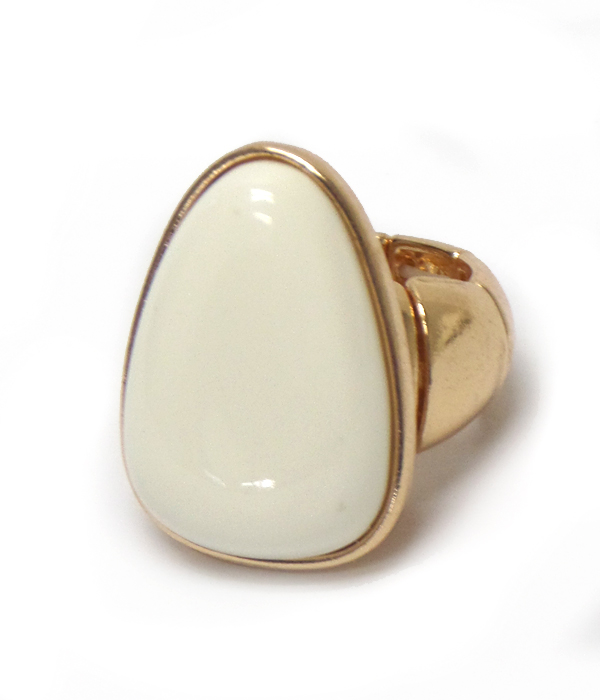 Puffy acrylic stone stretch ring