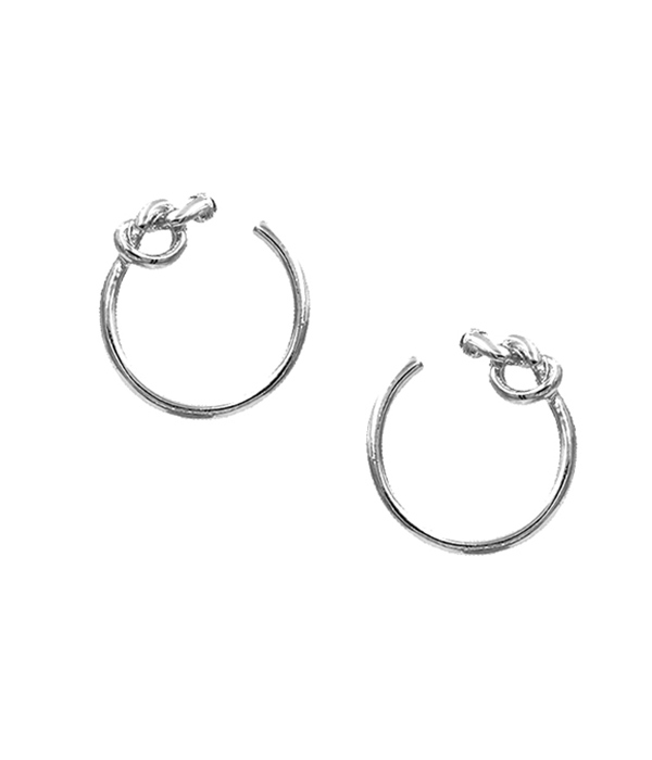 LOVE KNOT HOOP EARRING