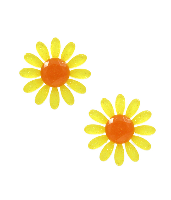 Flower earring - daisy