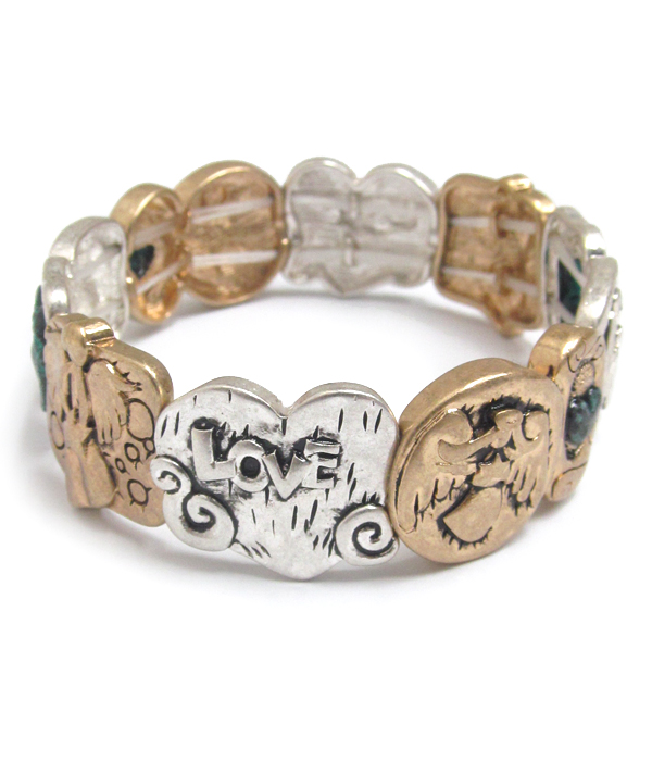 RELIGIOUS INSPIRATION ANGEL THEME STRETCH BRACELET