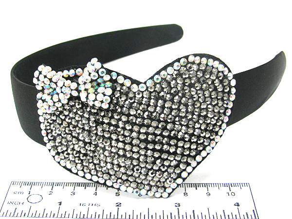 Multi crystal stud fashion rectangle and multi triangle headband