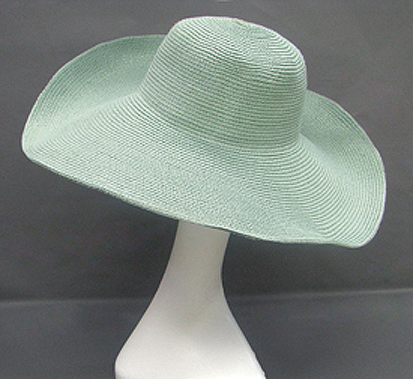 Lurex straw braid hat