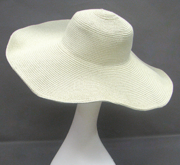 Lurex straw braid hat