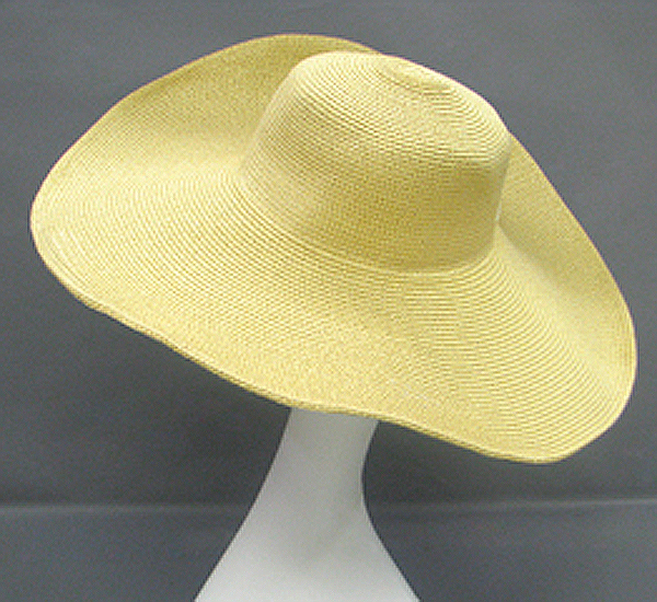 Lurex straw braid hat