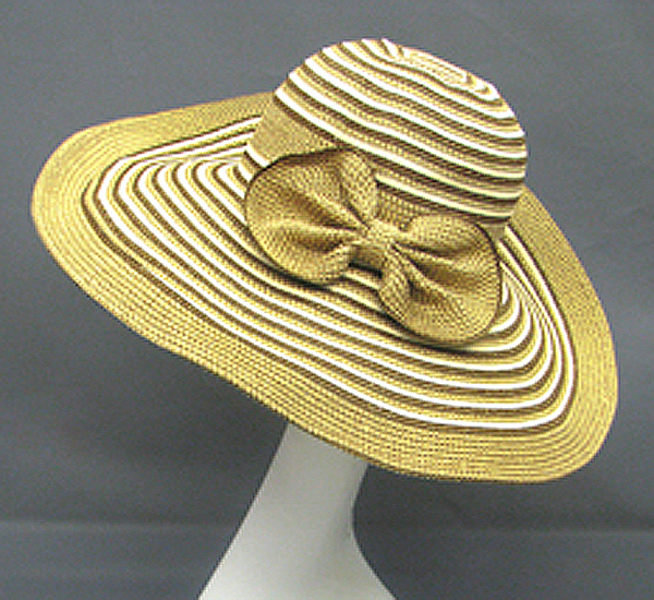Lurex mixed hat w/ bow