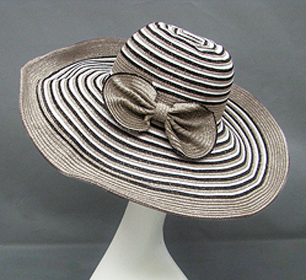 Lurex mixed hat w/ bow