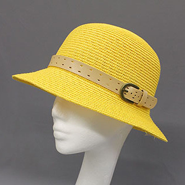 Short brim hat w/belt