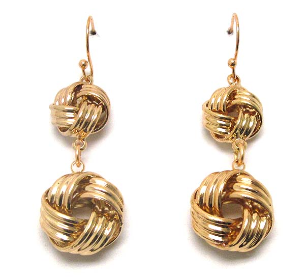 Multi ring drop earring