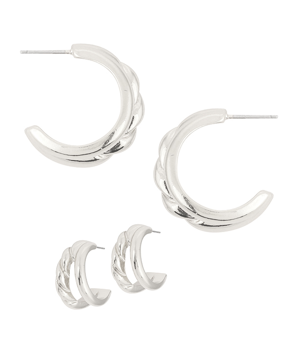 DOUBLE HOOP EARRING