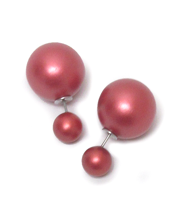 Double sided plain earrings