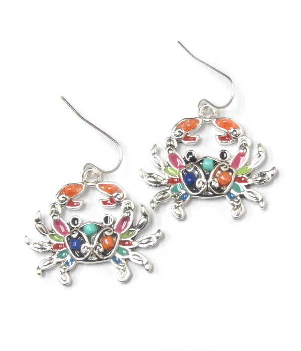 Crab earrings