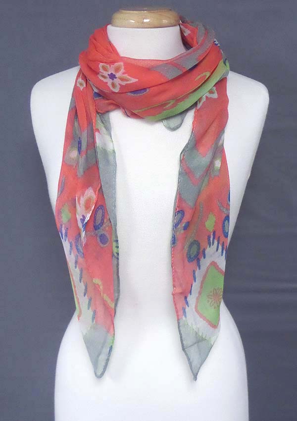 Ditsy yard paint scarf