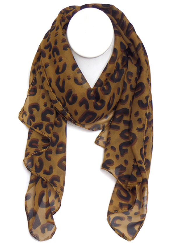 Animal print scarf