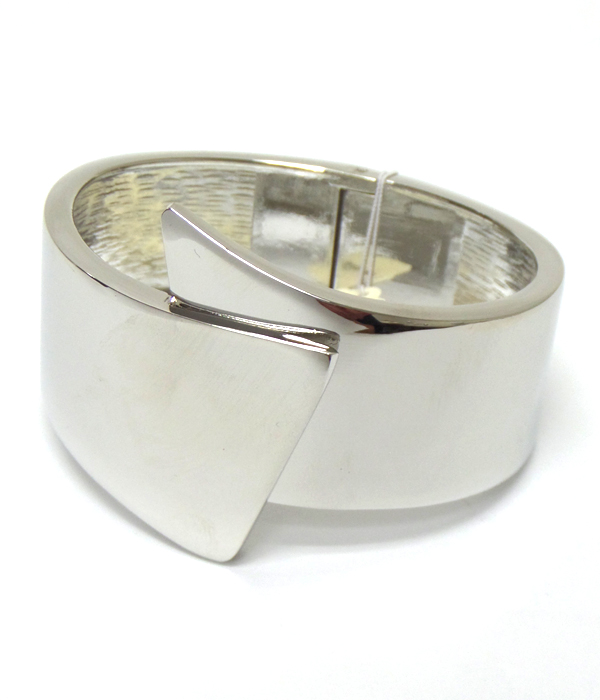 Electro plating hinge bangle bracelet