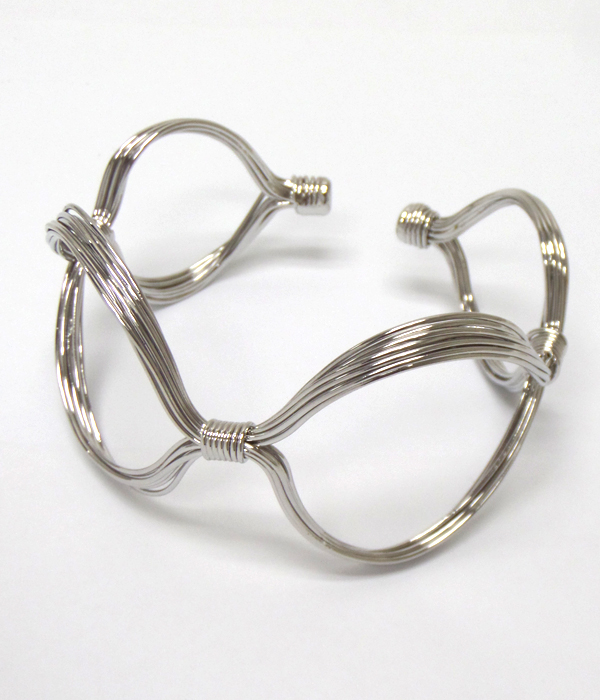 Electro plating wire arm cuff band