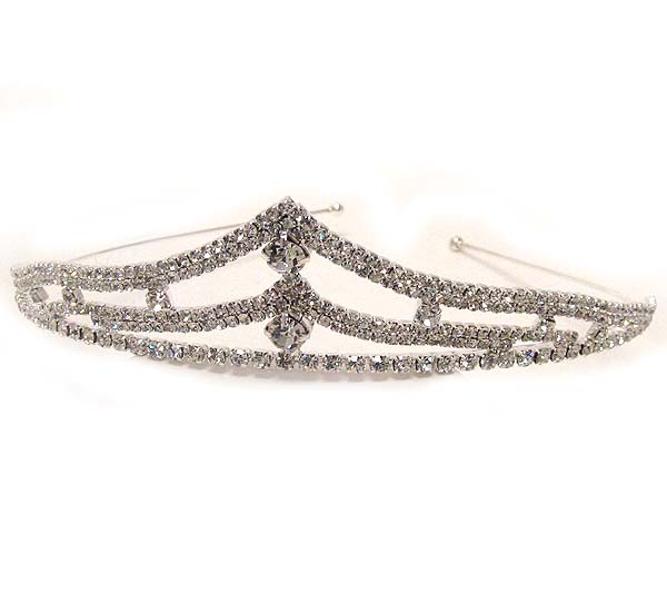 Prom or bridesmaid rhinestone tiara