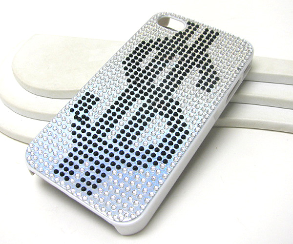 Money sign glittering cell phone case - hard case for apple iphone 4g or 4s