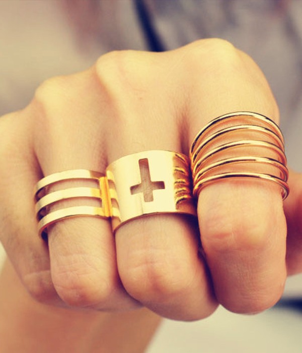 3 piece multi ring combo set