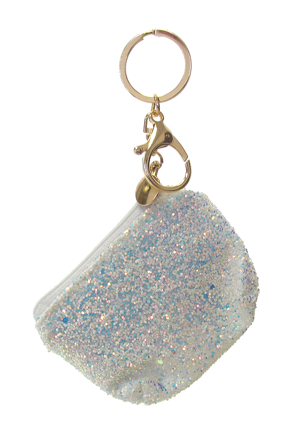 GLITTERING KEY CHAIN - COIN POUCH
