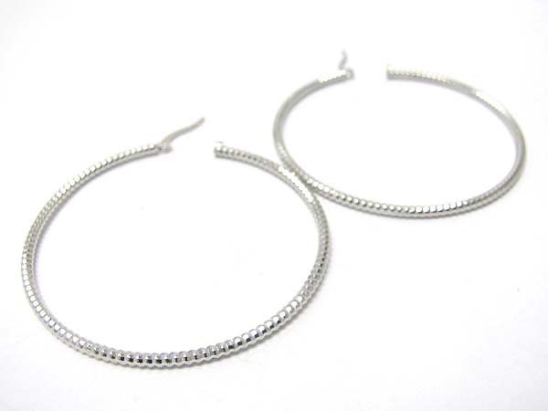 Metal hoop earring - hoops
