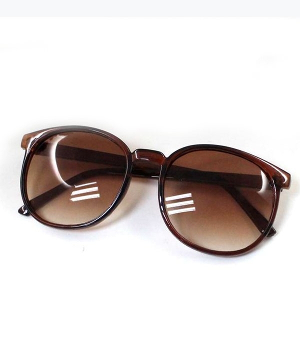 Oversize round shade women sunglasses - uv protection