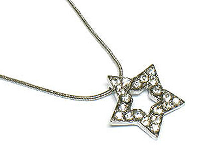 Cruystal star necklace