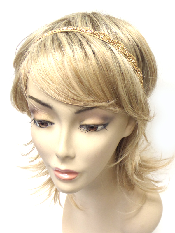 Hqandmade beads art deco headband