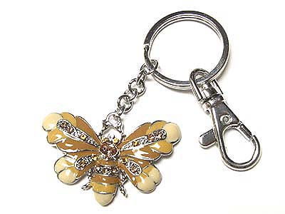 Crystal bee key chain
