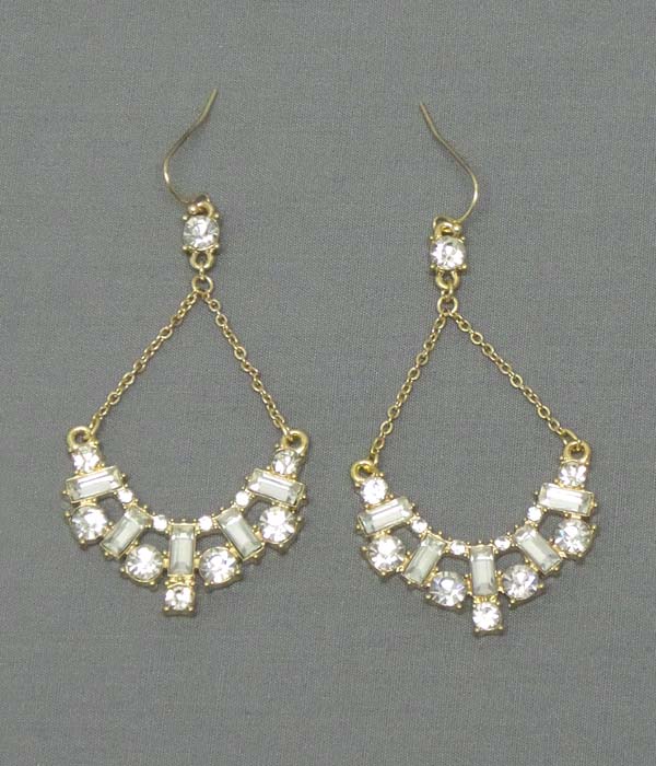 Crystal cocktail earring