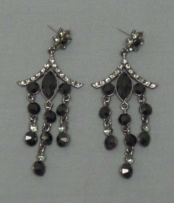 Crystal chandelier earring