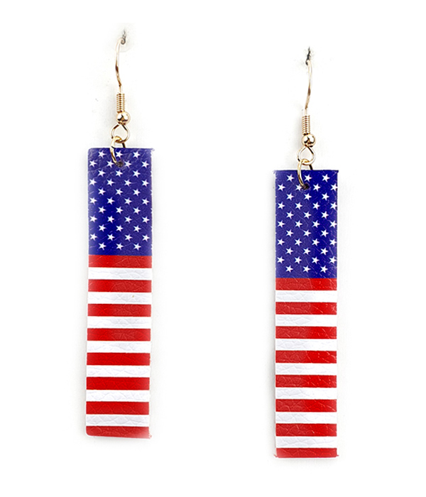 USA American Flag Earrings Patriotic Earrings 4th of July Earrings 9