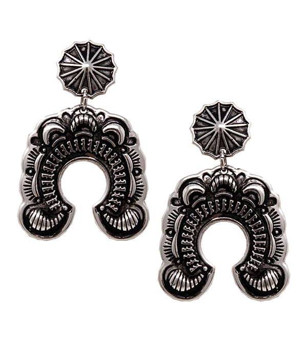 WESTERN THEME HORSE SHOE EARRING