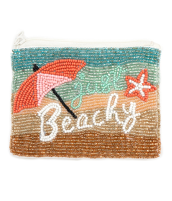SEALIFE THEME HANDMADE WALLET - BEACH
