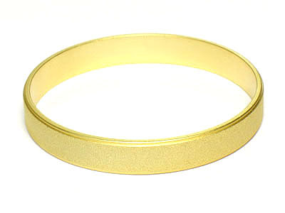 Metallic gllitering sandpaper face bangle