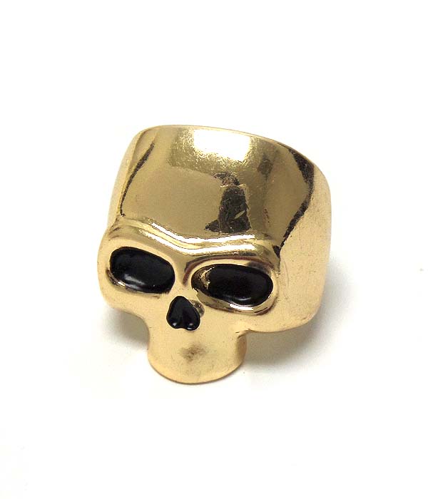 Premier electro plating epoxy skull stretch ring