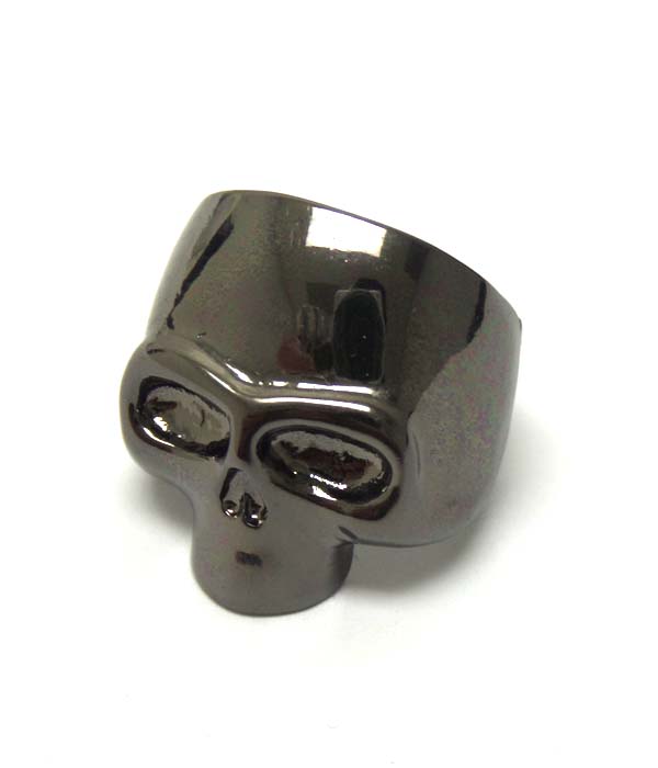 Premier electro plating epoxy skull stretch ring