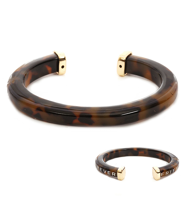 ORGANIC CELLULOSE BANGLE BRACELET - FOREVER FRIENDS